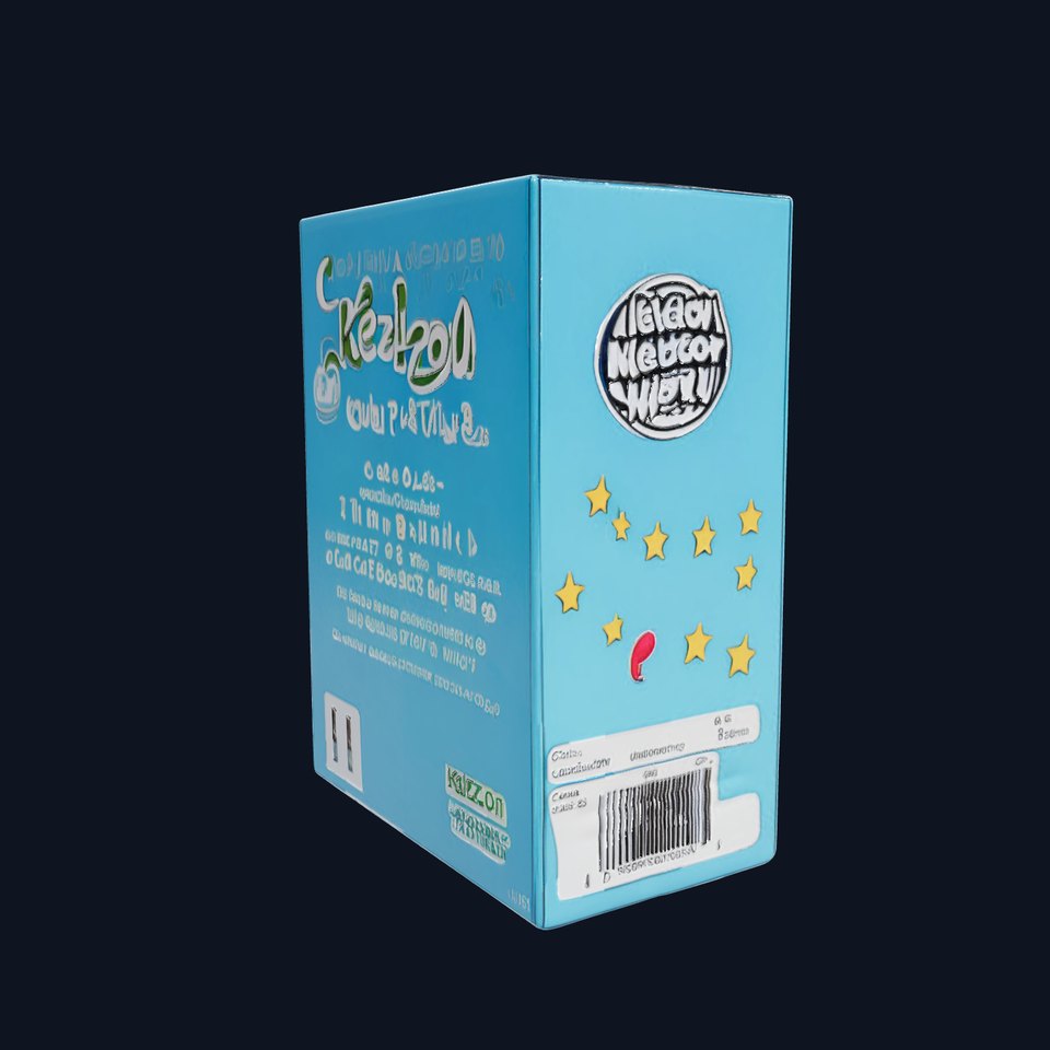 Cereal Box Model Pack with Cartoon Design